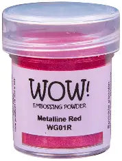 WOW, Red Metalline Embossing Powder