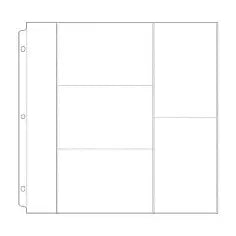 American Crafts, We R Memory Keeper Page Protectors 3-6x4, 2-4x6,1-12x2