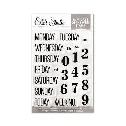 Elle's Studio, Mini Days of the Week Stamp