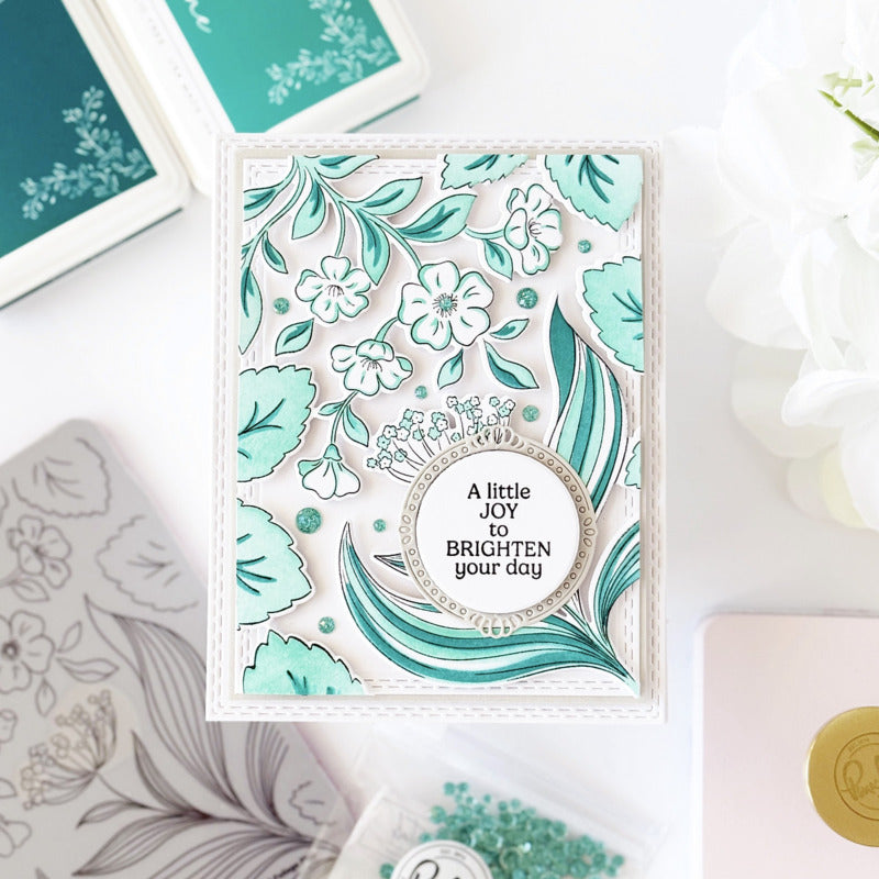 Pinkfresh, Stencil, Foliage Flair