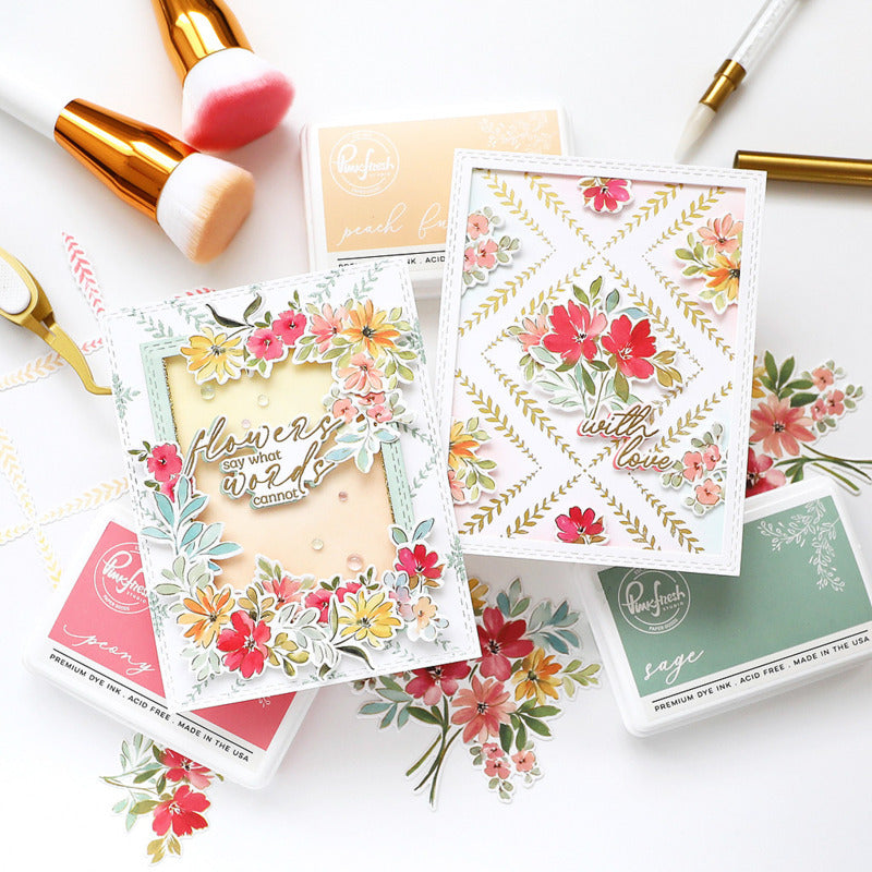 Pink Fresh Studio, Press Plate, Leafy Lattice