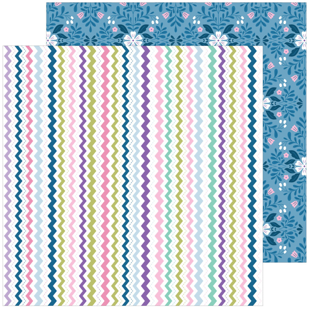 Pinkfresh Studio, 12X12 Patterned Paper, Lovely Lane - Timeless Memories