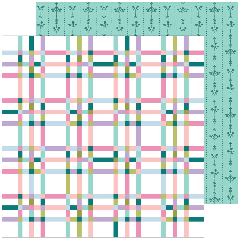 Pinkfresh Studio, 12X12 Patterned Paper, Lovely Lane - Be Here Now