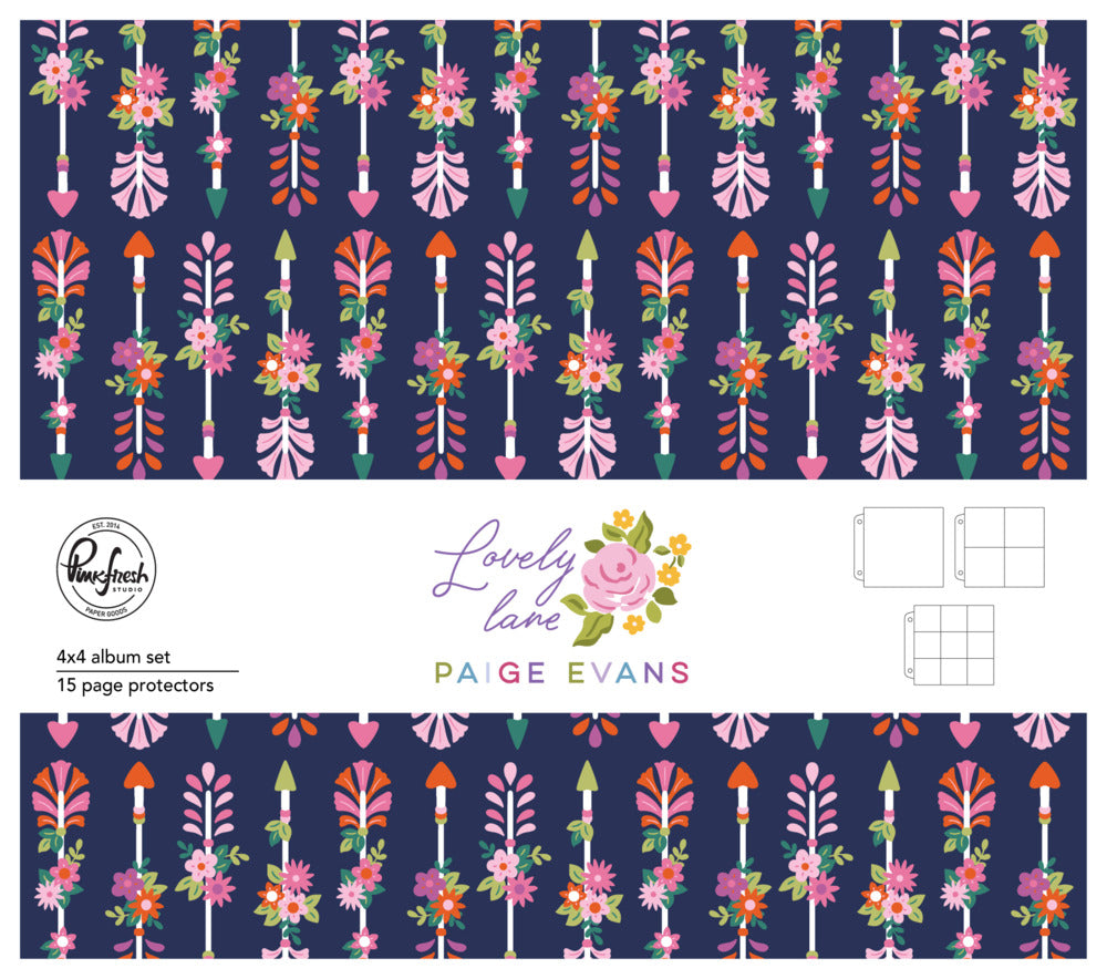 Pinkfresh Studio, 4X4 Album Set, Lovely Lane