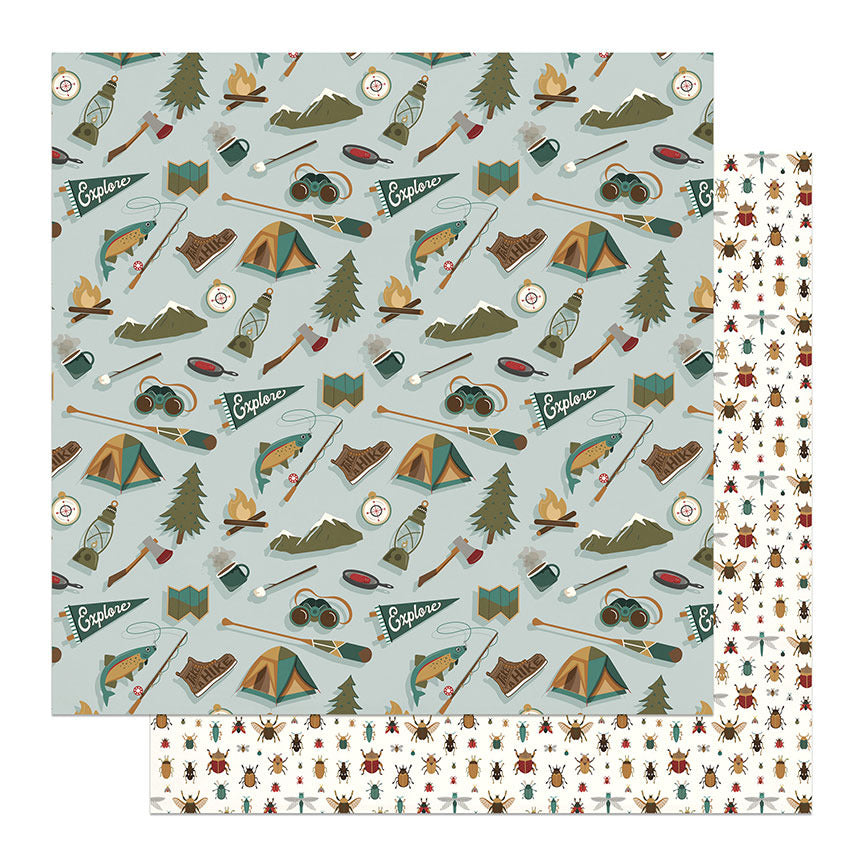 Photoplay Paper, 12X12 Patterned Paper, Camp Legend - Into the Woods