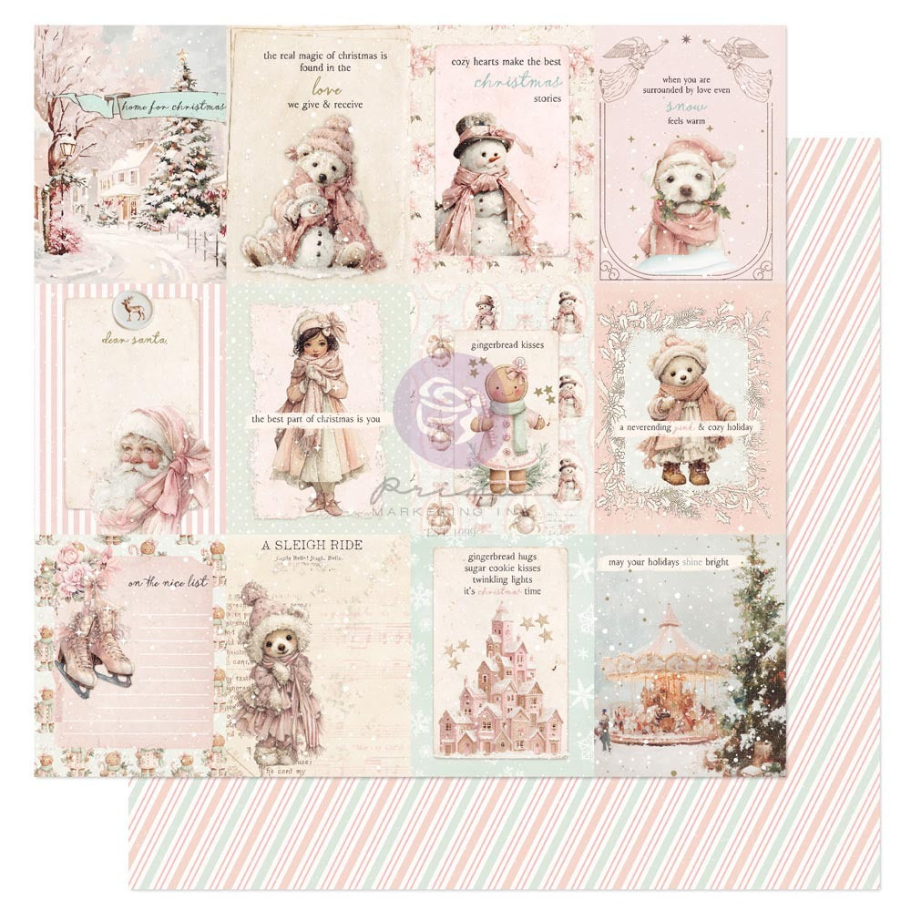 Prima Marketing, 12x12 Patterned Paper, On the Nice List