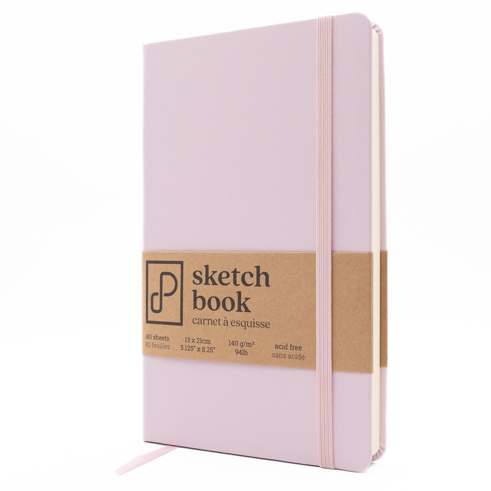 Prism Studio, Sketch Book, approx 4.75" x 8", Shell Pink