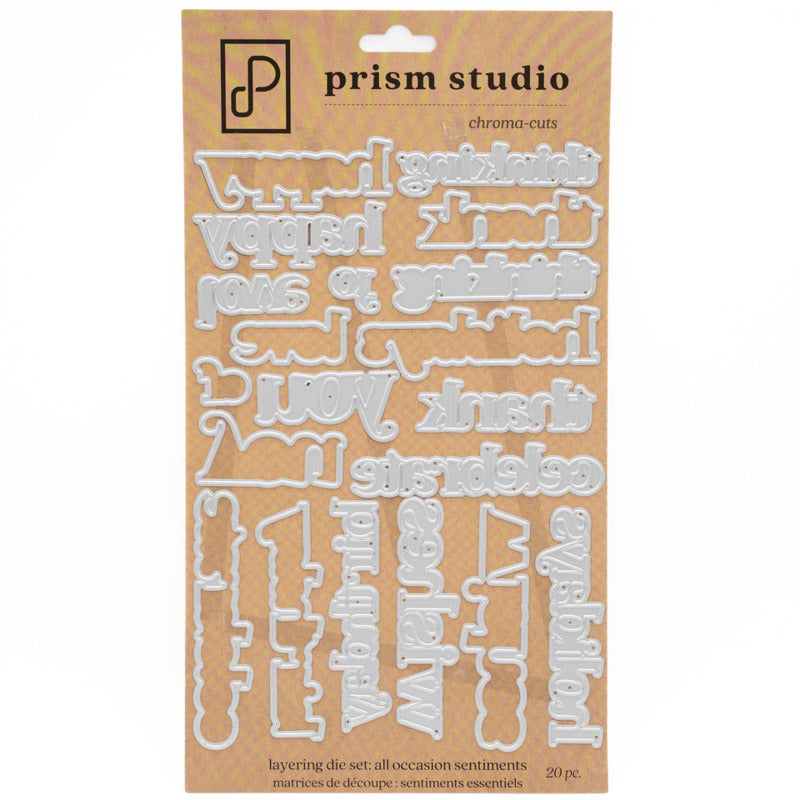 Prism Studio, All Occasion Sentiments Word Dies