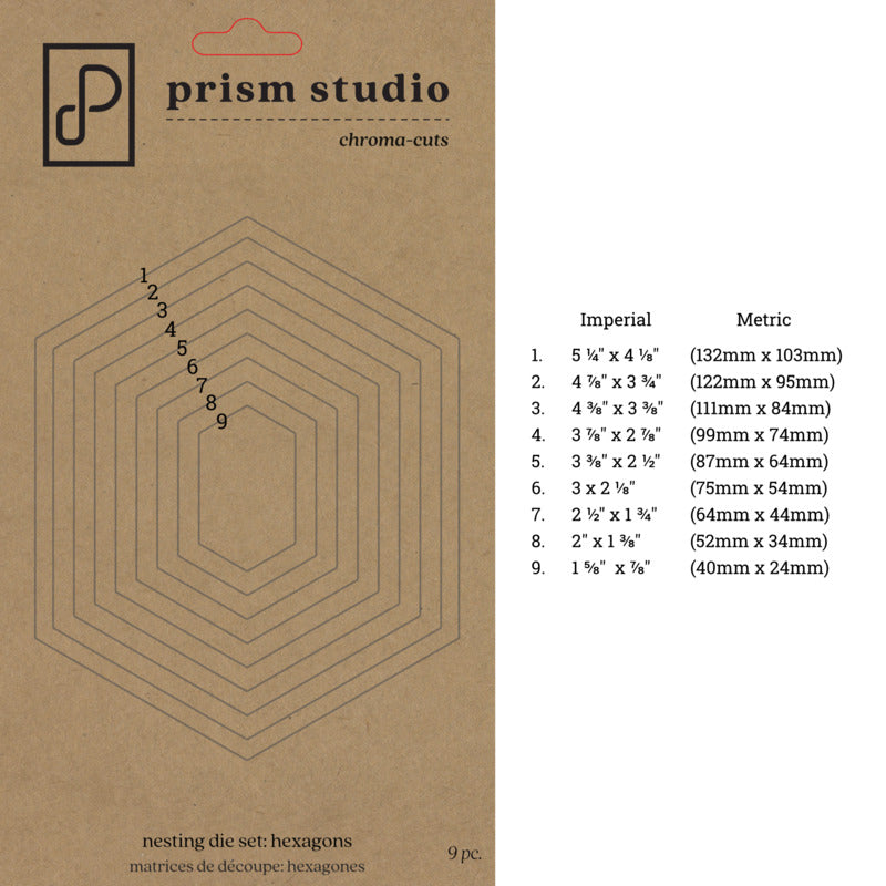 Prism, Die, Nesting Hexagons