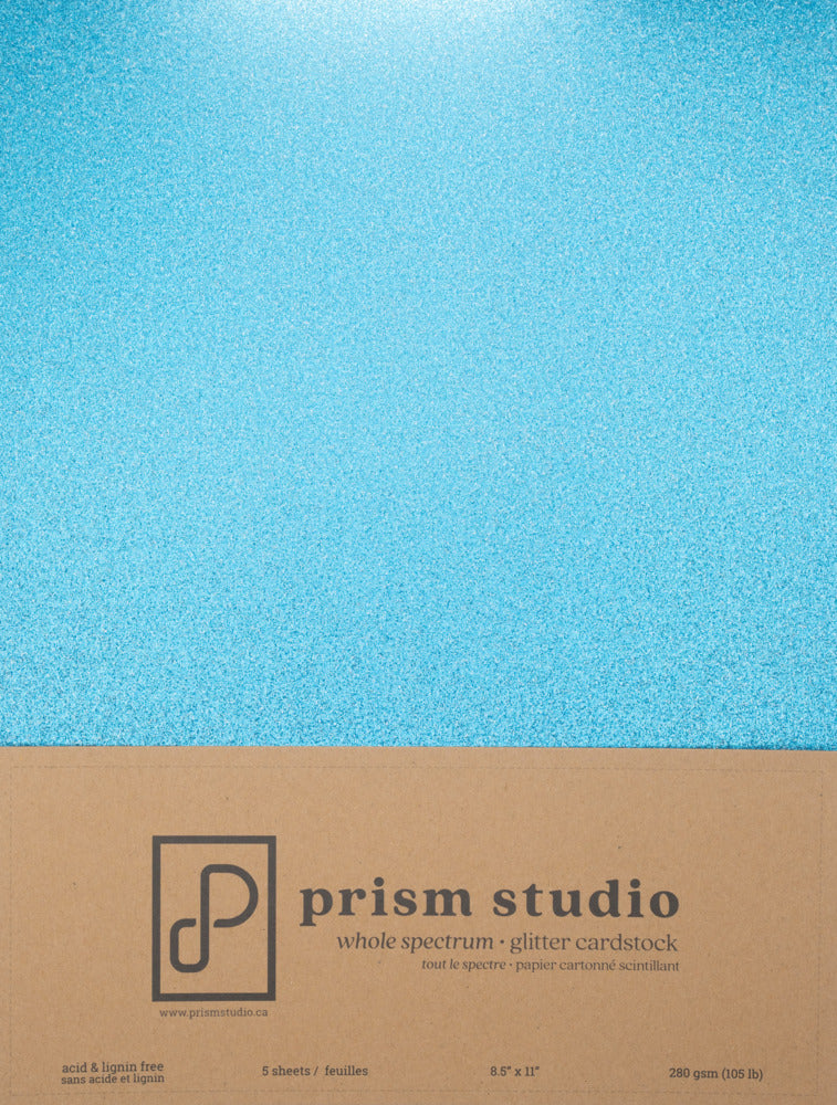 Prism Studio,Whole Spectrum Cardstock Glitter Pack 8.5x11 - Tanzanite