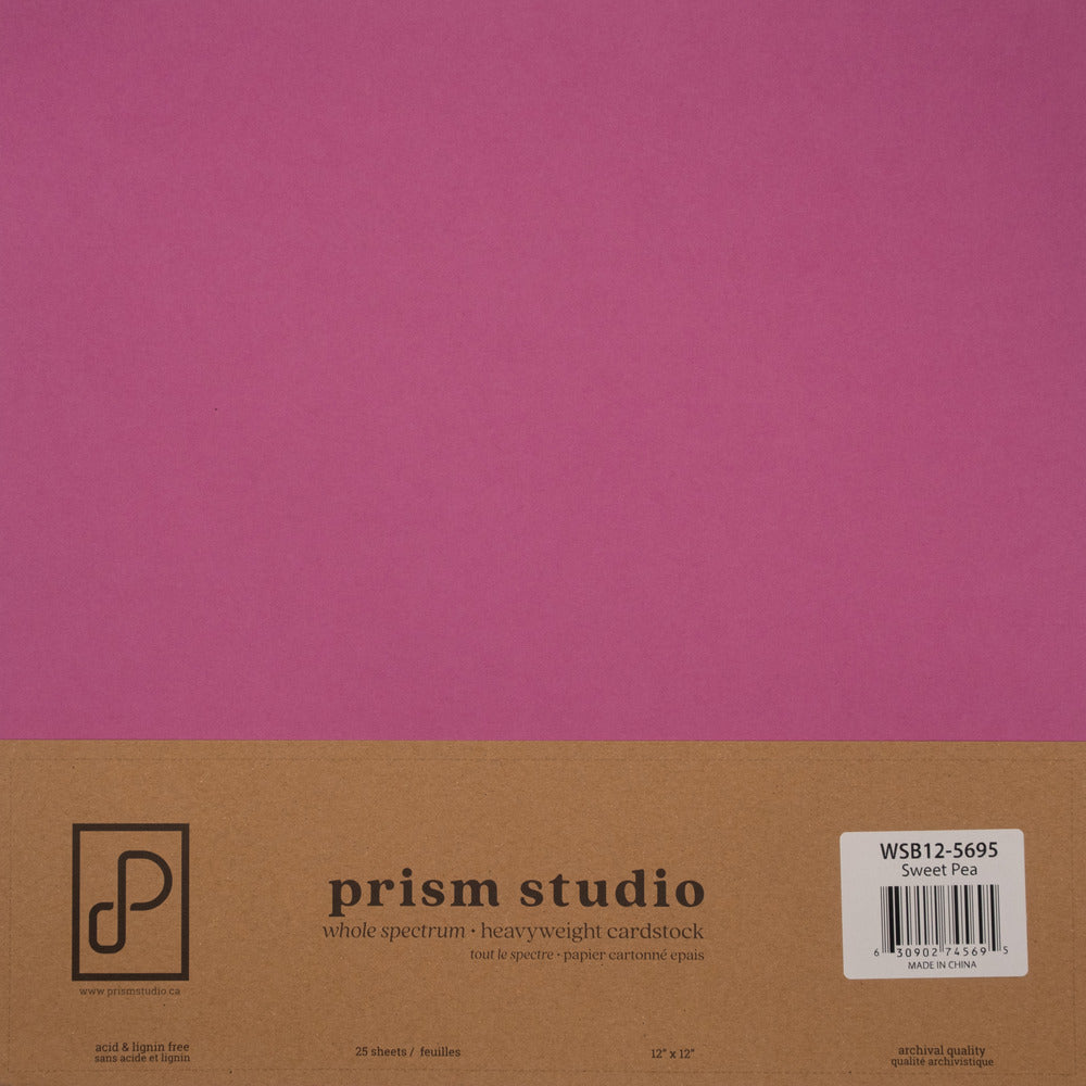 Prism Studio Whole Spectrum Loose 12 x 12 Heavyweight Cardstock; Sweet Pea
