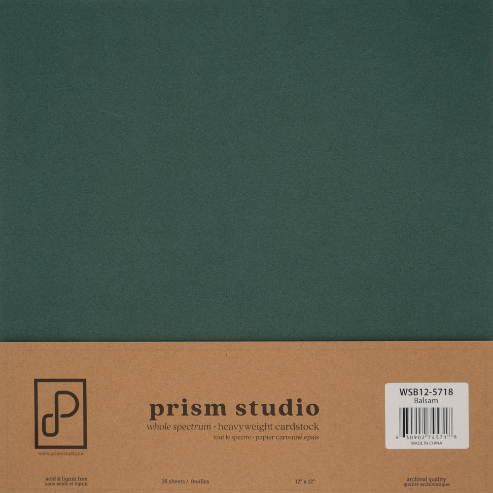 Prism Studio Whole Spectrum Loose 12 x 12 Cardstock; Balsam