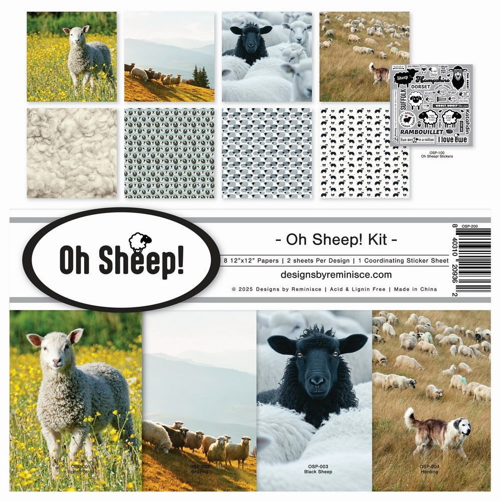 Reminisce, 12X12 Collection Kit, Oh Sheep!