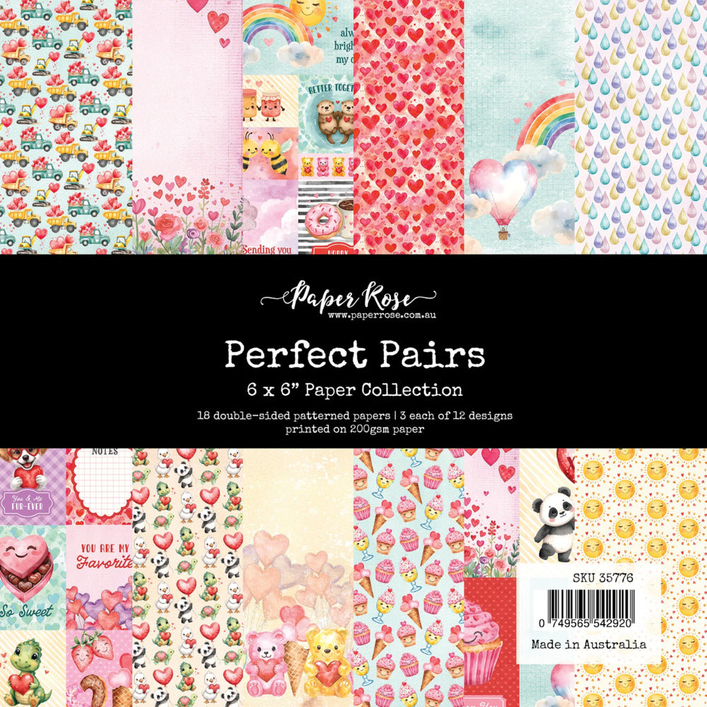 Paper Rose, 6X6 Paper Collection, Perfect Pairs