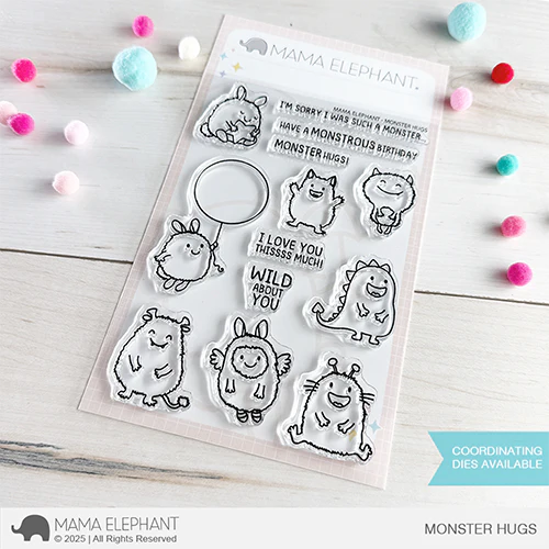 Mama Elephant, Monster Hugs Stamp & Die