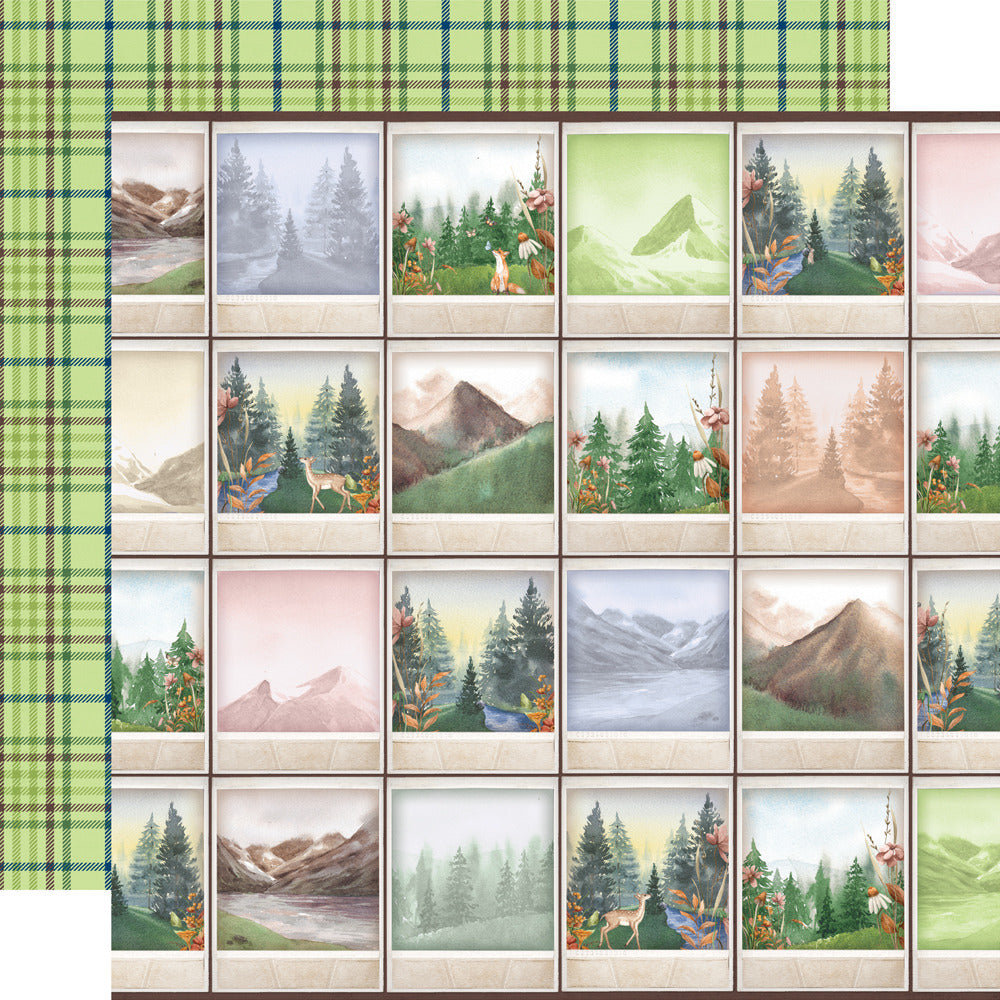 Simple Stories, 12X12 Patterned Paper, Simple Vintage Woodlands - Open Road