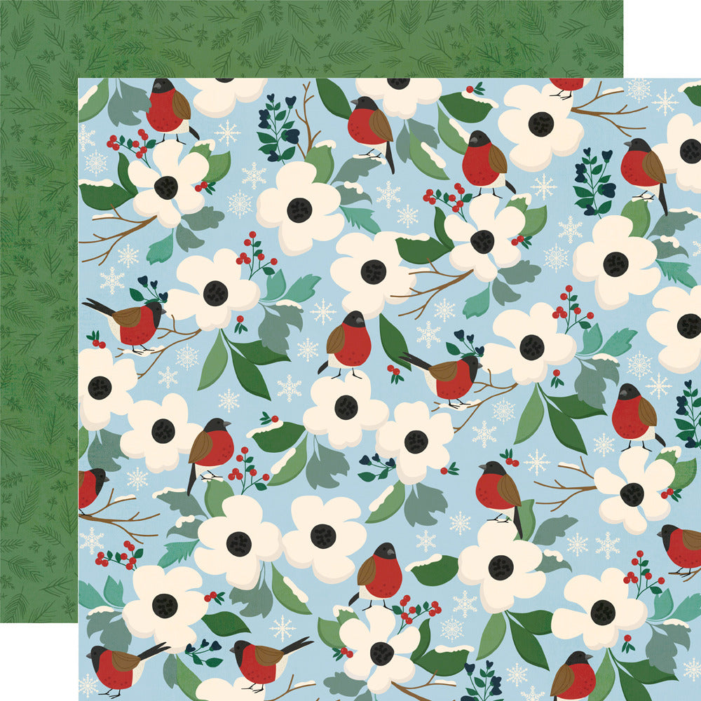 Simple Stories, 12X12 Patterned Paper, Simple Vintage Flannel Season - Winter Joys