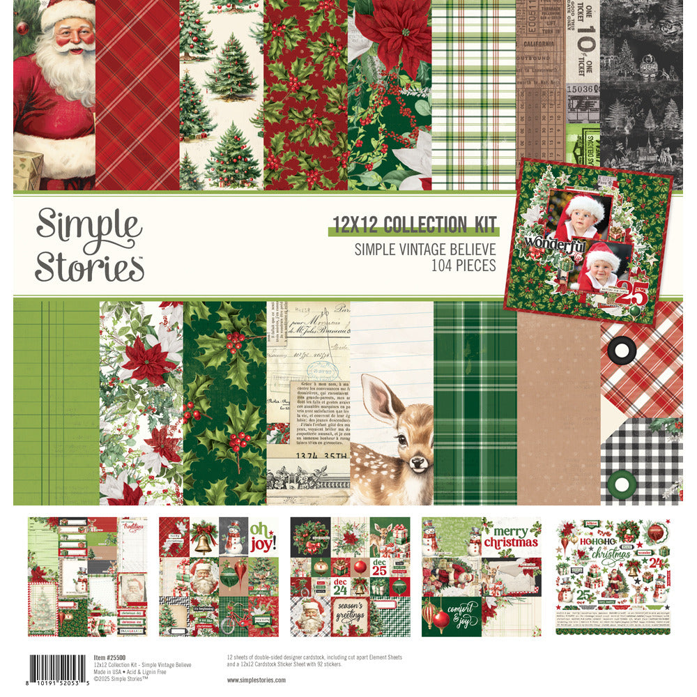 Simple Stories, 12X12 Collection Kit, Simple Vintage Believe