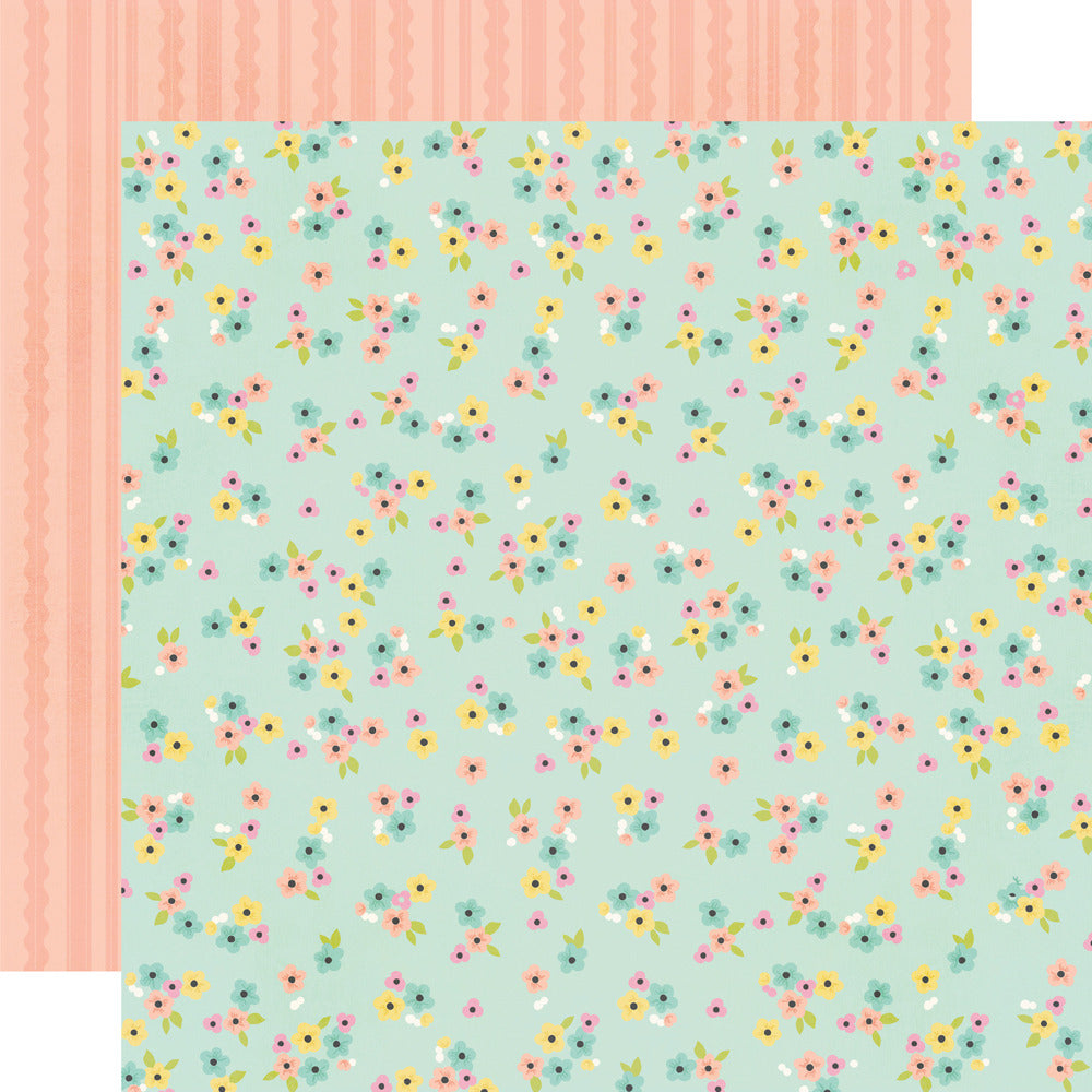 Simple Stories, 12X12 Patterned Paper, Say Cheese Classic Pooh Baby - So Sweet