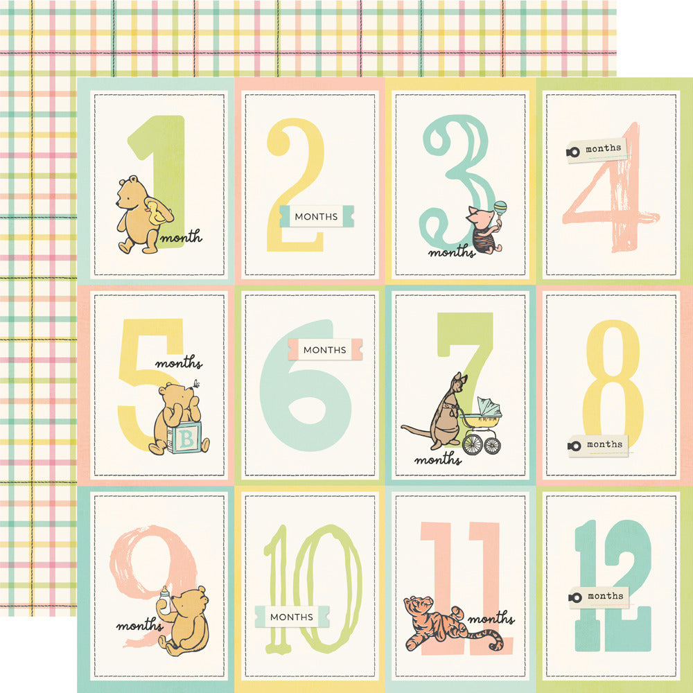Simple Stories, Say Cheese Classic Pooh Baby - 3x4 Month Elements