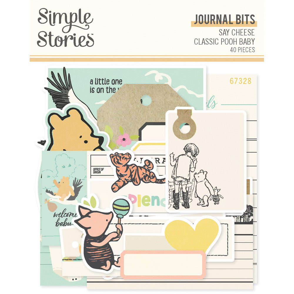 Simple Stories, Journal Bits & Pieces, Say Cheese Classic Pooh Baby