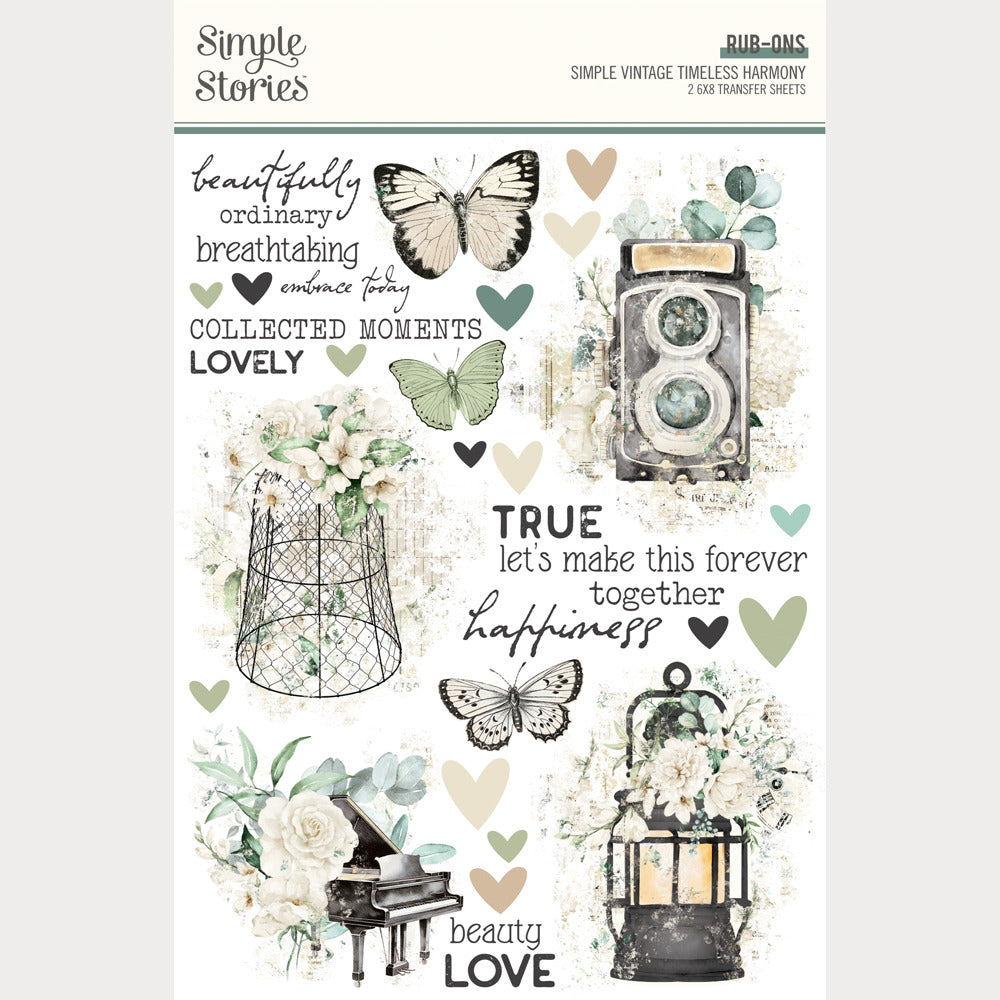 Simple Stories, Rub-ons, Simple Vintage Timeless Harmony