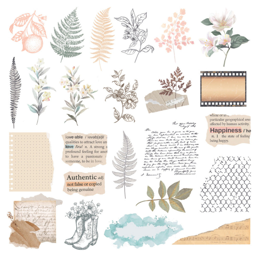 Spellbinders, Diecut Clear Stickers, Clementine Pre-order