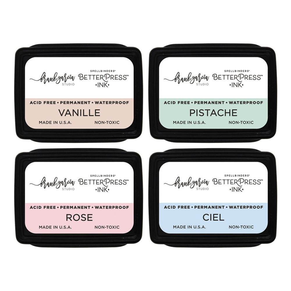 Spellbinders, BetterPress Mini Ink Pad Set, Blushing Macarons (4pk) Pre-order