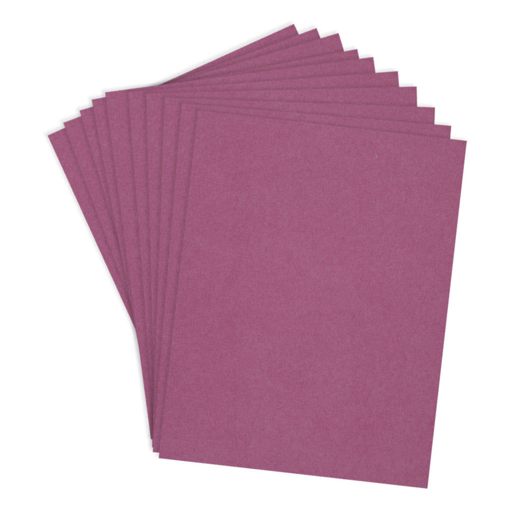 Spellbinders, ColorWheel Cardstock, Mulberry, 8.5x11, Pkg of 10 sheets