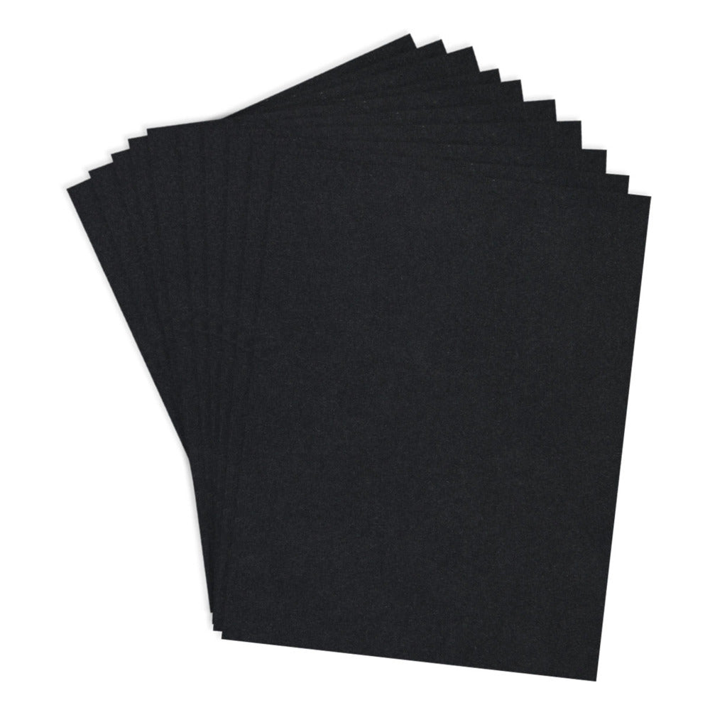 Spellbinders, ColorWheel Cardstock, Raven 8.5x11, Pkg of 10 sheets