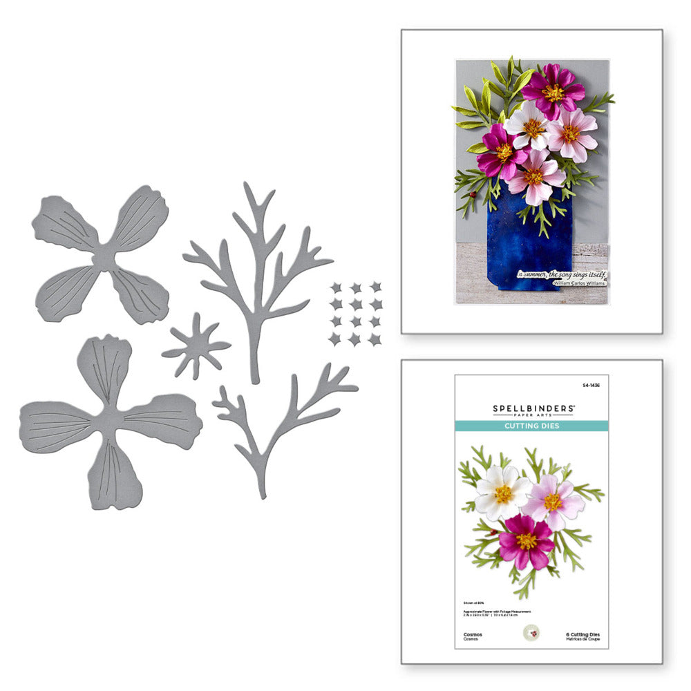 Spellbinders; Summer Solstice Garden - Cosmos