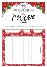 Echo Park, Have a Holly Jolly Christmas, Recipe Cards