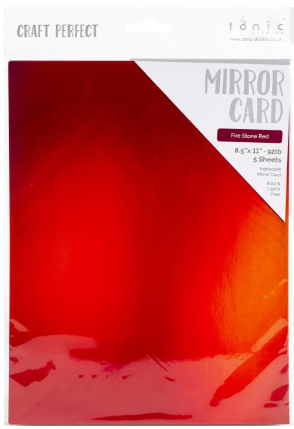 Tonic Studios, Mirror Card, Fire Stone Red