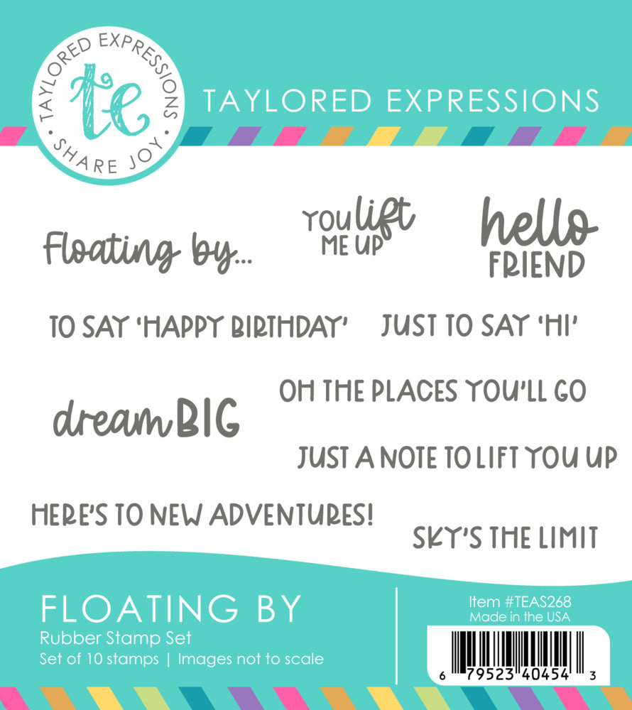 Taylored Expressions, Cling Stamp and Die, Floating By