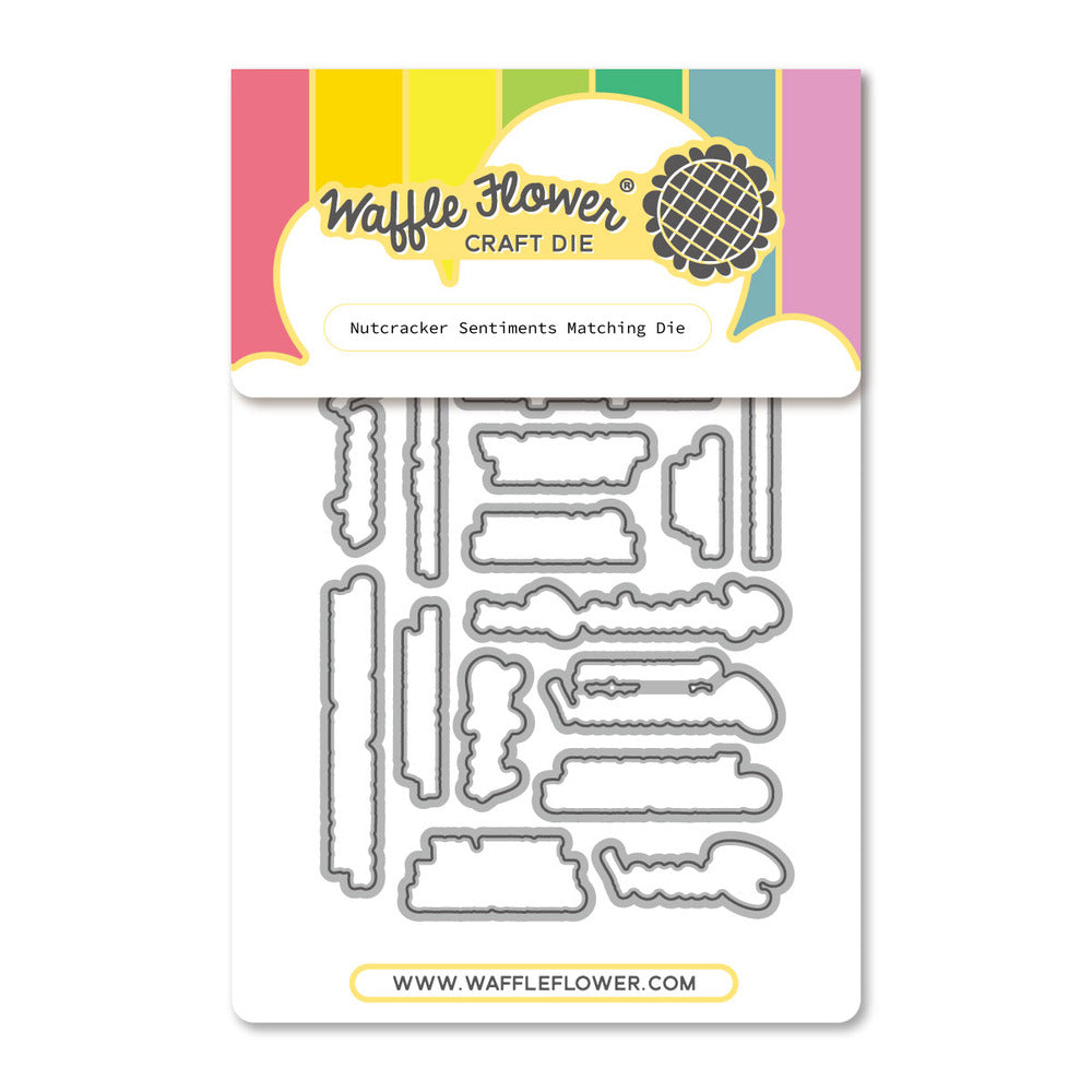 Waffle Flower, Die, Nutcracker Sentiments Pre-order