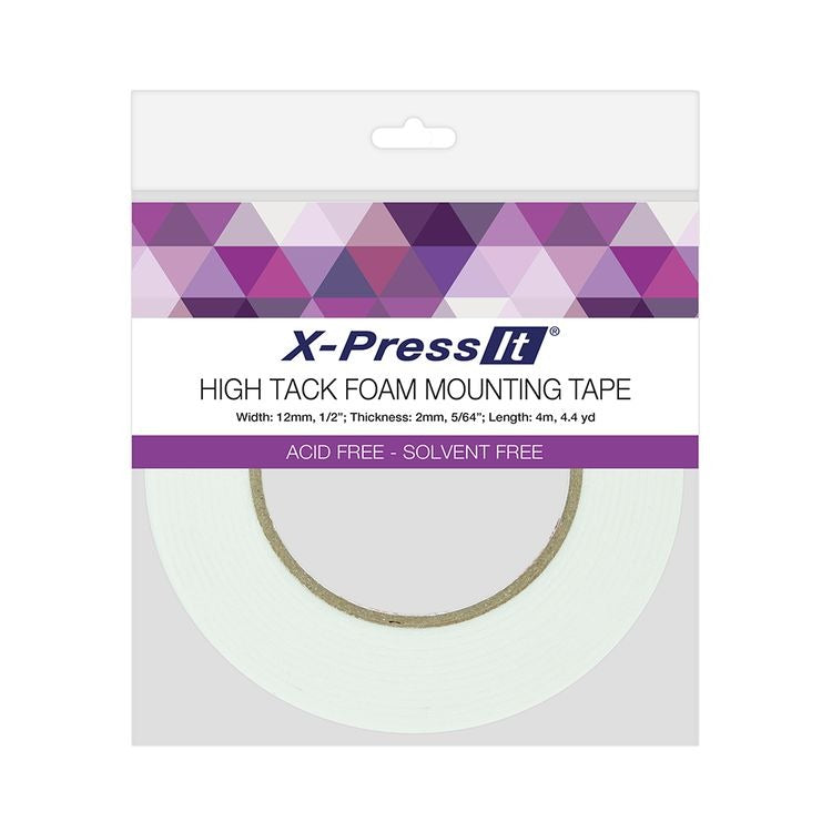 X-Press It, High Tack Foam Mounting Tape 1/2"