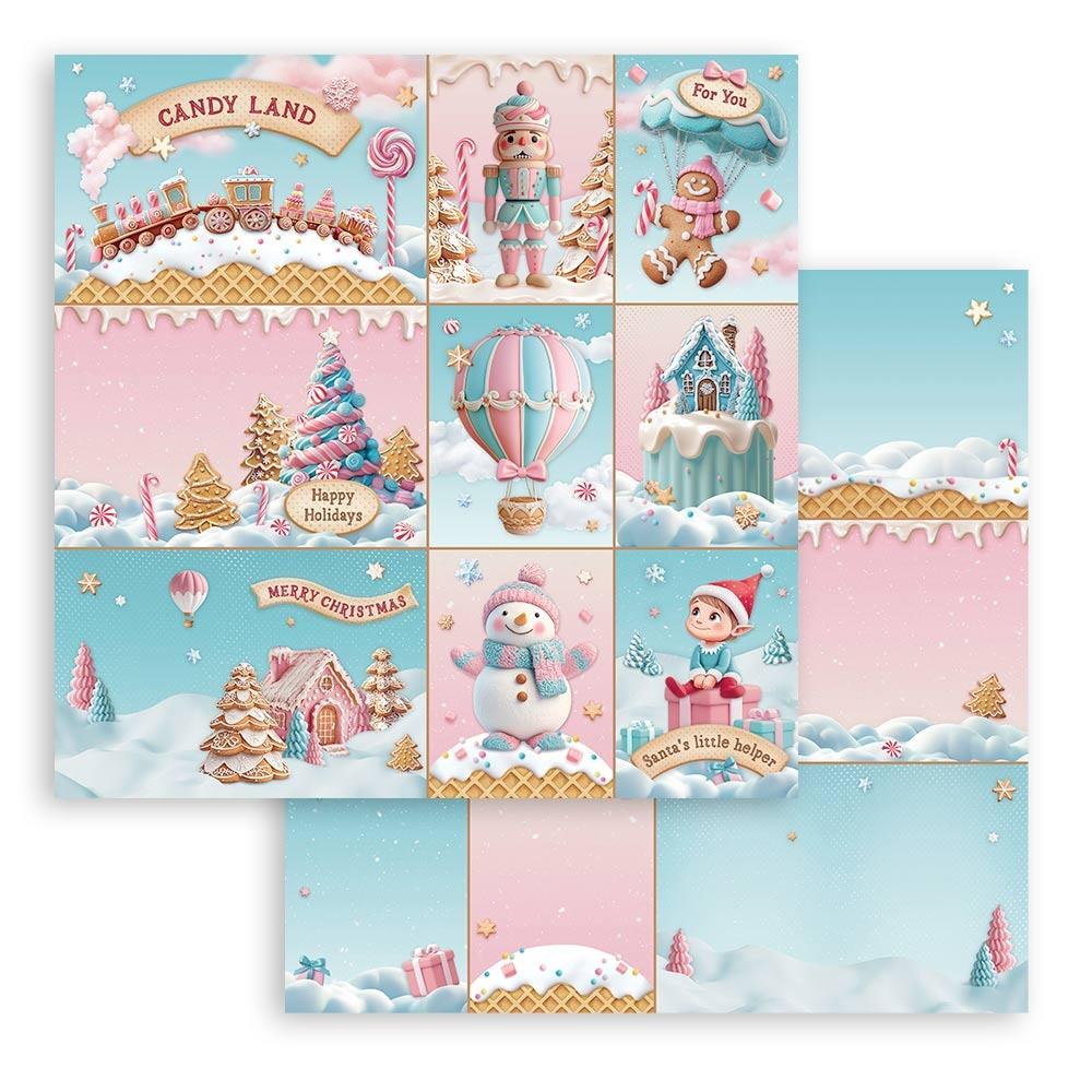 Stamperia, Candy Christmas, Cut out elements Paper