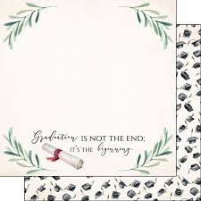 Scrapbook Customs, Graduation Saying Watercolor