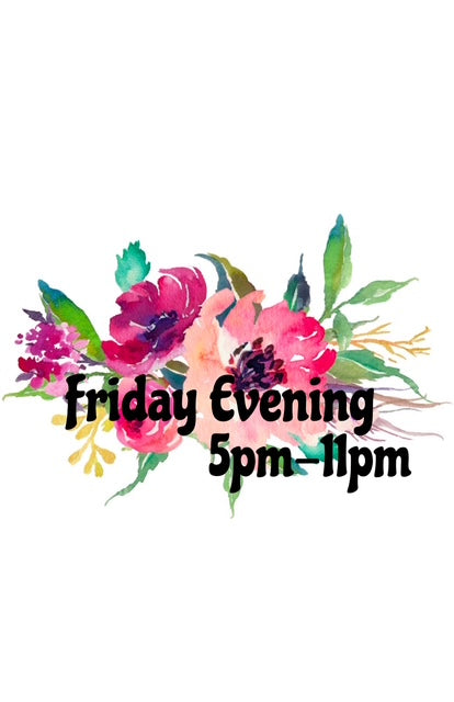 Creative Gathering Friday Evening Only, May 1- 2026, 5-11pm