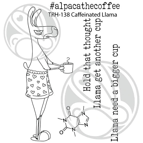 Rabbit Hole, Caffeinated Llama Stamp & Die set