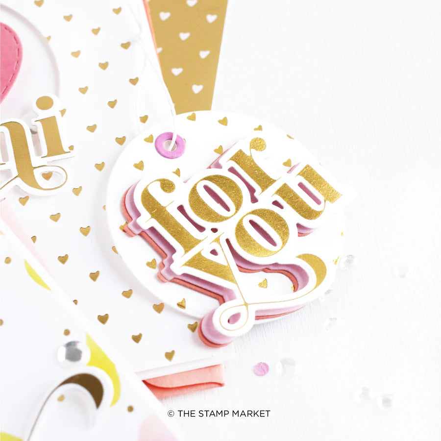 The Stamp Market,  For You Foil plate & Die Cut