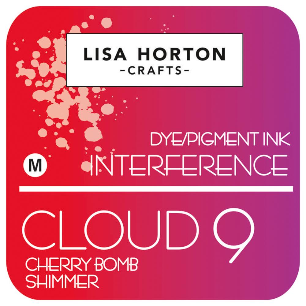 Lisa Horton Craft, Dye/Pigment Ink Interference, Cherry Bomb