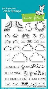 Lawn Fawn, All the Clouds Stamp set