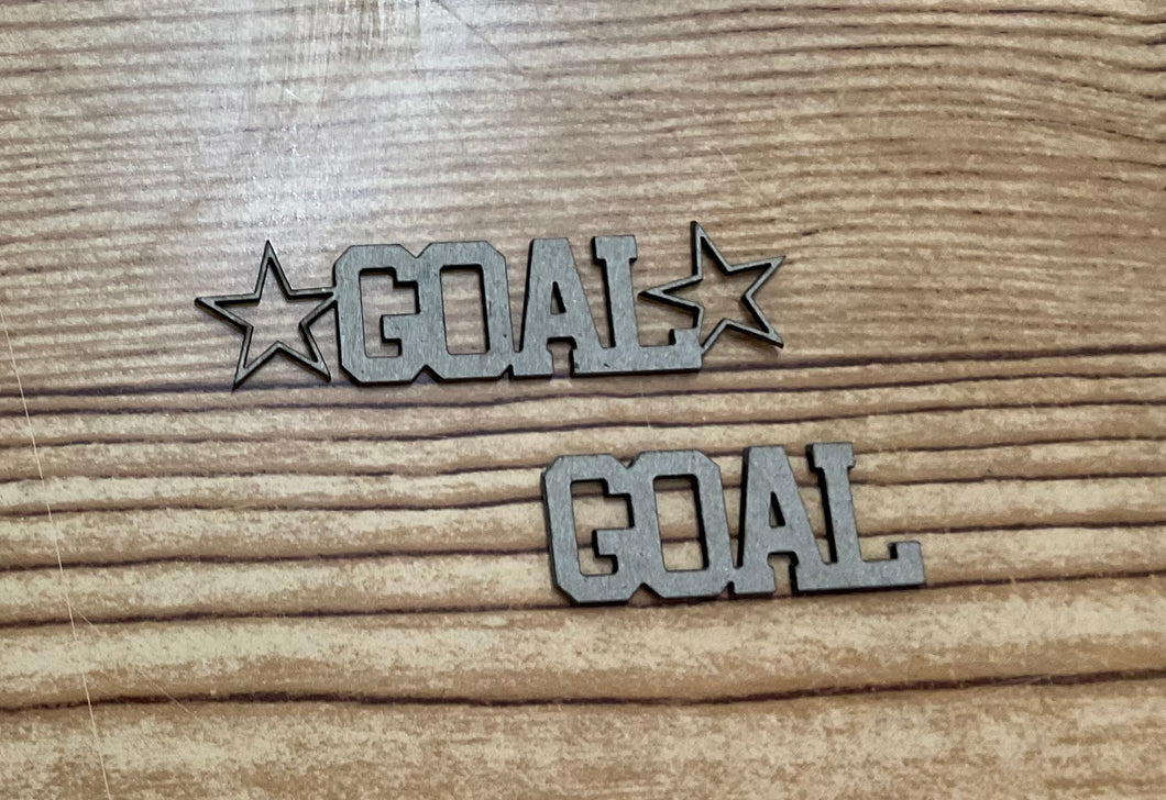 Creations by Kari, Goal Goal Chipboard Title