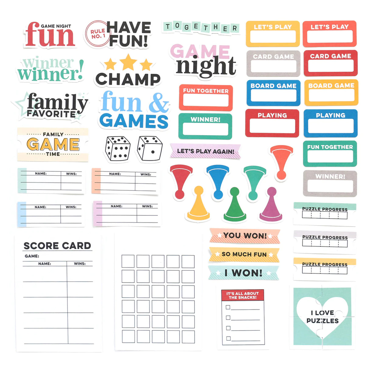 Elle’s Studio, Game Night Die Cuts