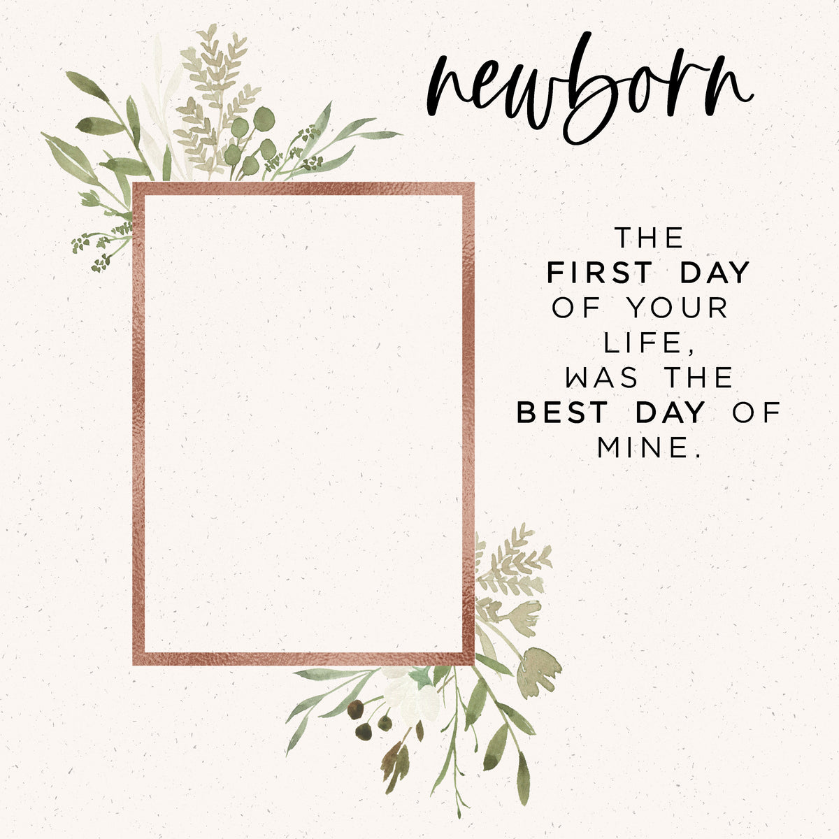 Scrapbook Customs, Baby Watercolour Milestones- Newborn