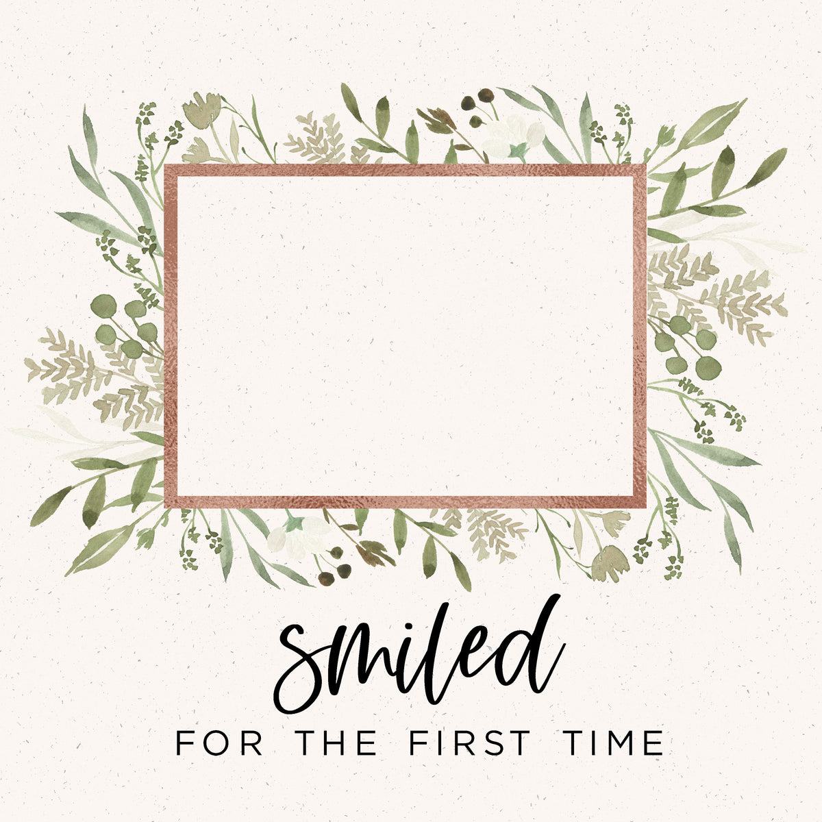 Scrapbook Customs, Baby Watercolour Milestones- Smiled for First time