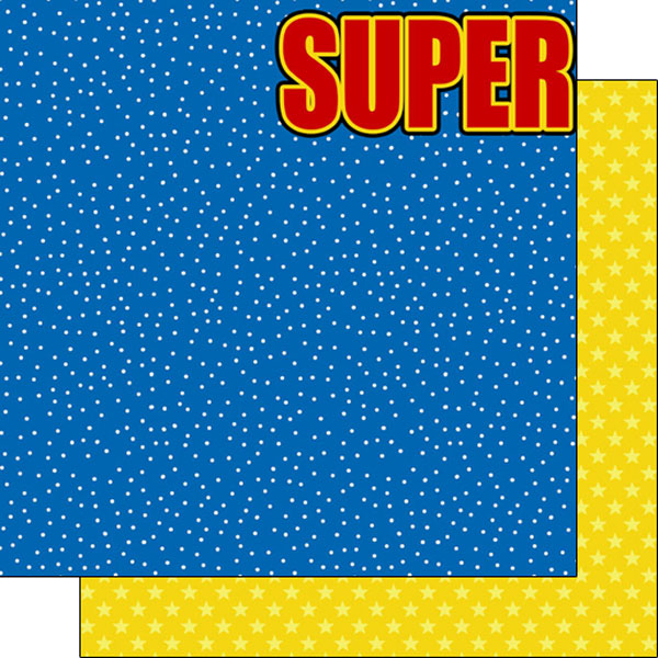 Scrapbook Customs, Super Kid Left Side Paper
