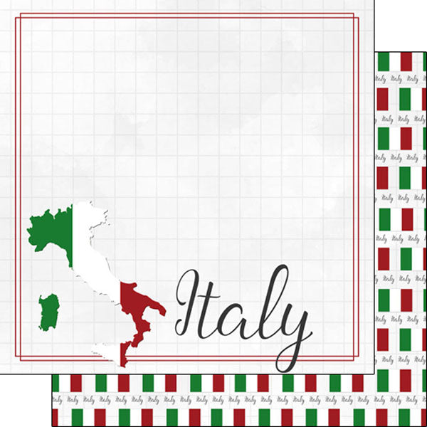 Scrapbook Customs, Italy Adventure Border