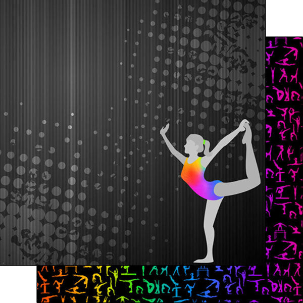 Scrapbook Customs, Gymnastics Neon 1